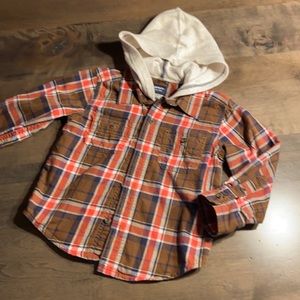 Carters denim shirt with hoodie